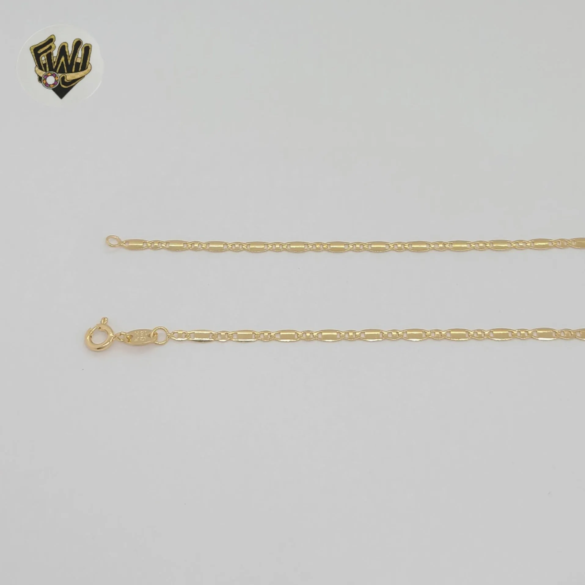 (1-1893-1) Gold Laminate - 2.5mm Alternative Mariner Chain - BGF