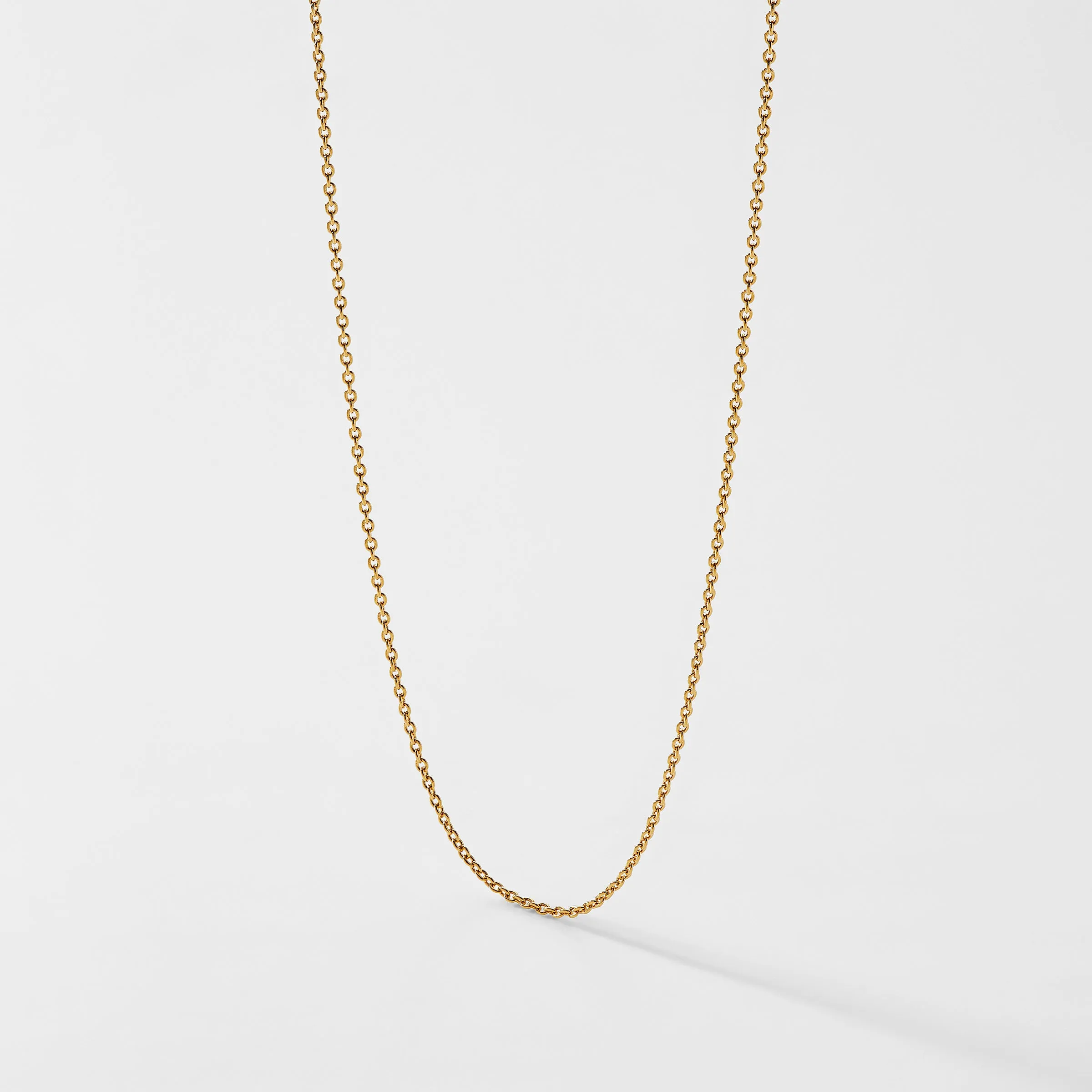 14-16 CABLE CHAIN 14KT GOLD NECKLACE