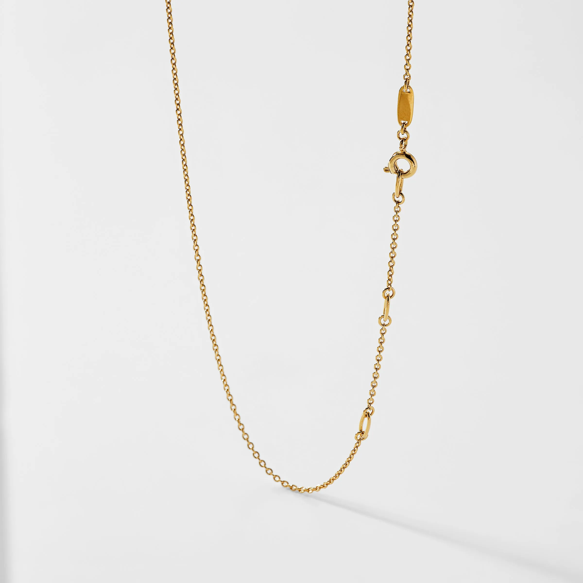 14-16 CABLE CHAIN 14KT GOLD NECKLACE