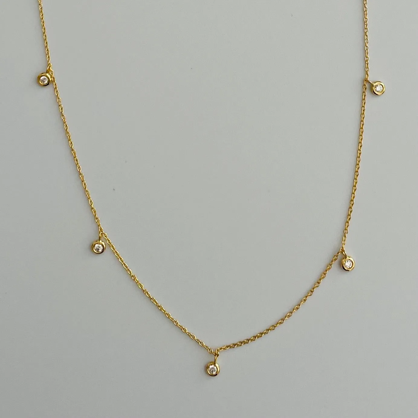 14K Brodie Gold & Diamond Necklace