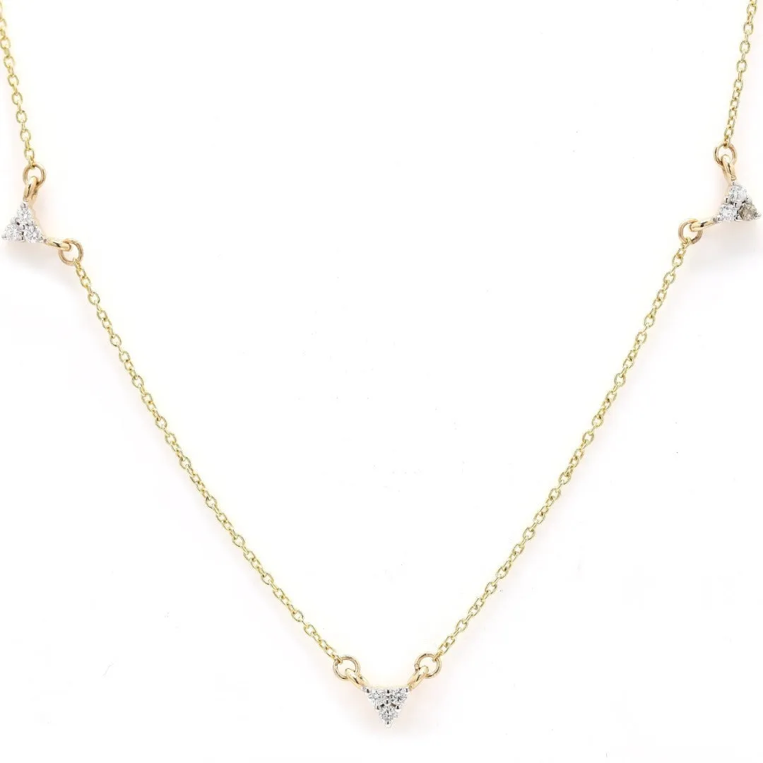 14K Gold Diamond Chain Necklace