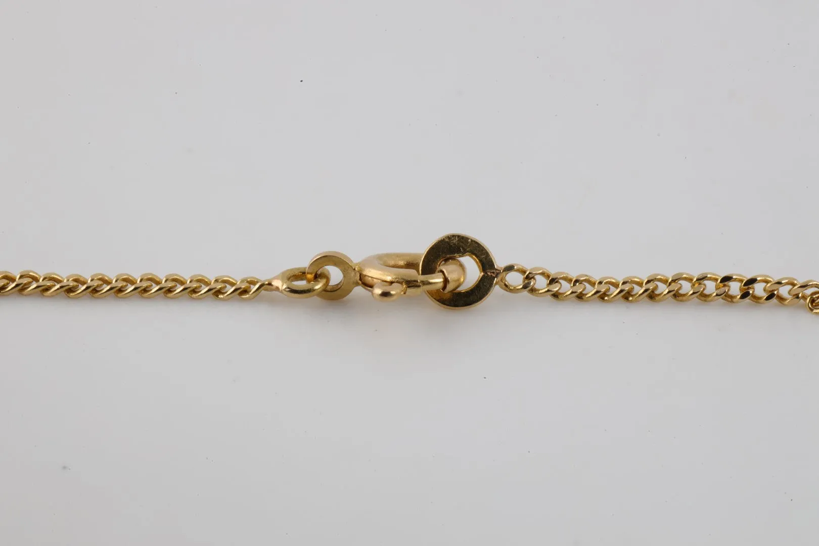 15.5" 18k Yellow Gold Bar Station Chain (4.20g.)