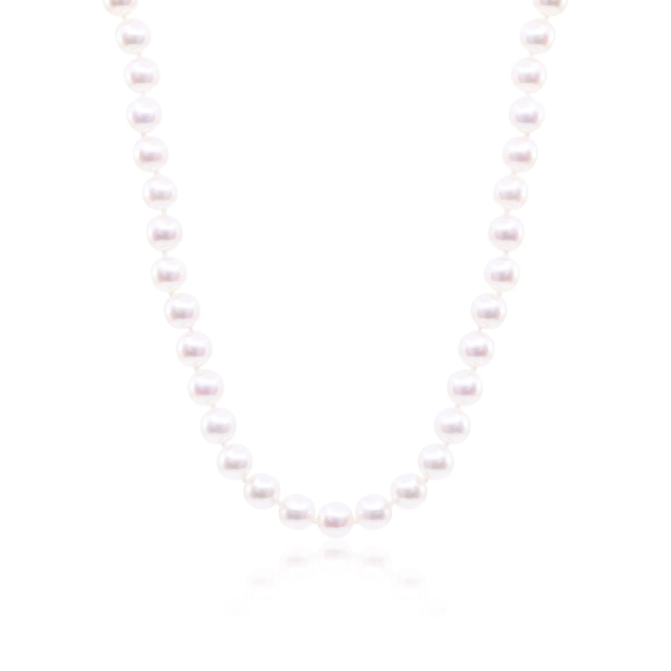 18-INCH 6-6.5MM CULTURED PEARL NECKLACE WITH 14K WHITE GOLD CLASP