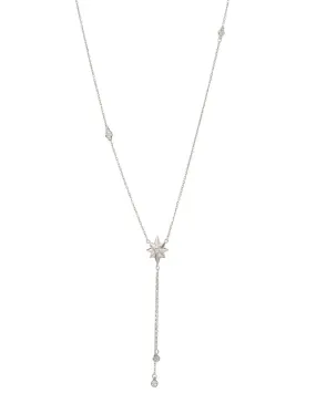 18K Gold Celestial North Star Diamond Necklace