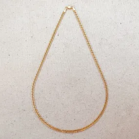 18k Gold Filled Double Curb Chain - Cuban