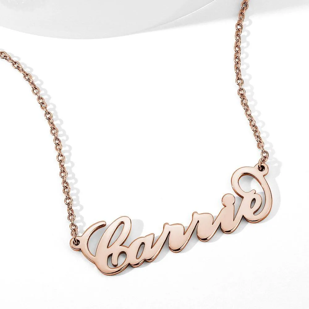 18K Gold Plated Personalized Name Copper Necklace