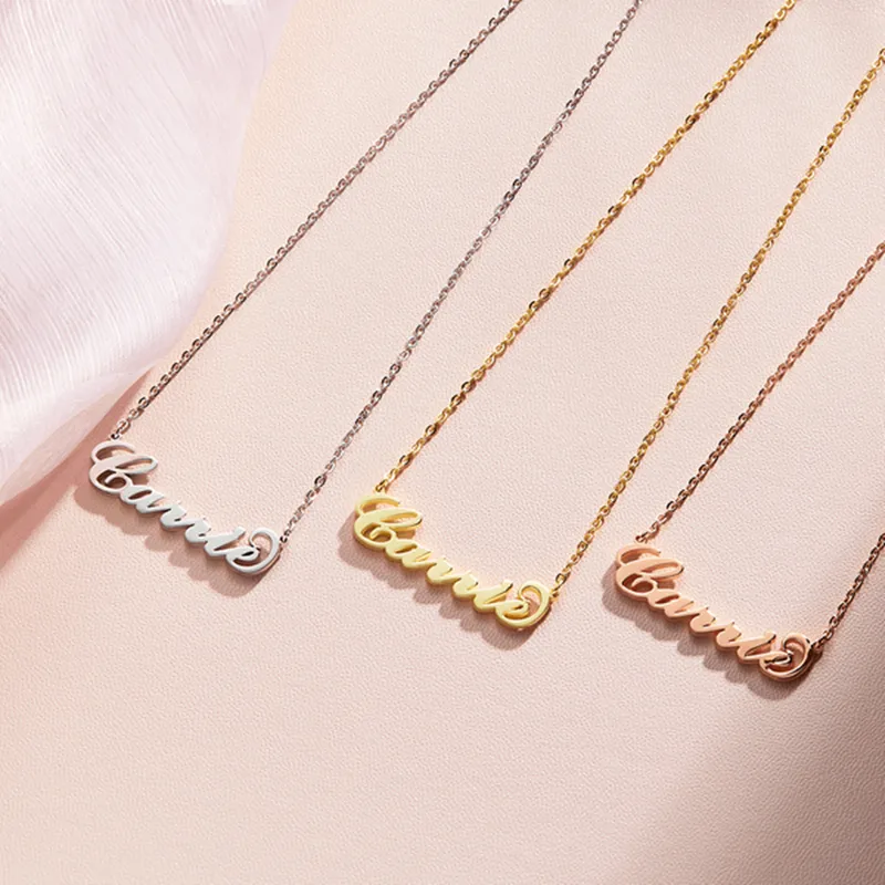 18K Gold Plated Personalized Name Copper Necklace