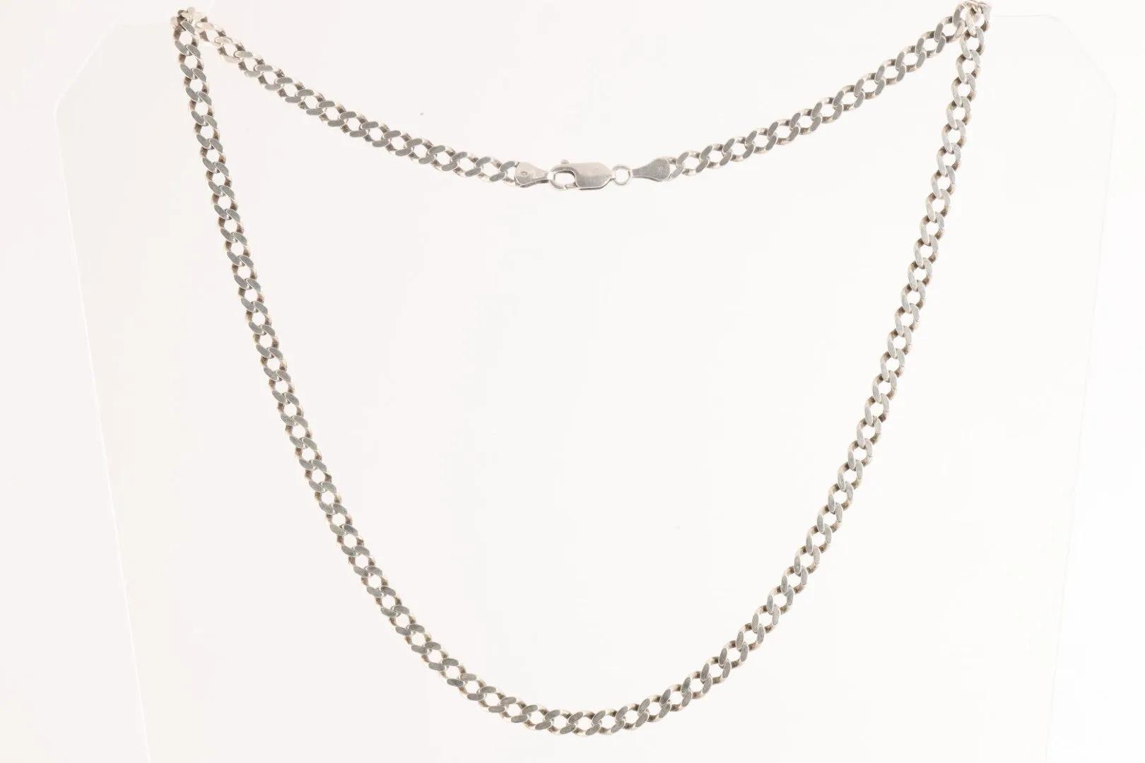 20.5" 925 Silver Cuban Chain Link Necklace (20.23g.)