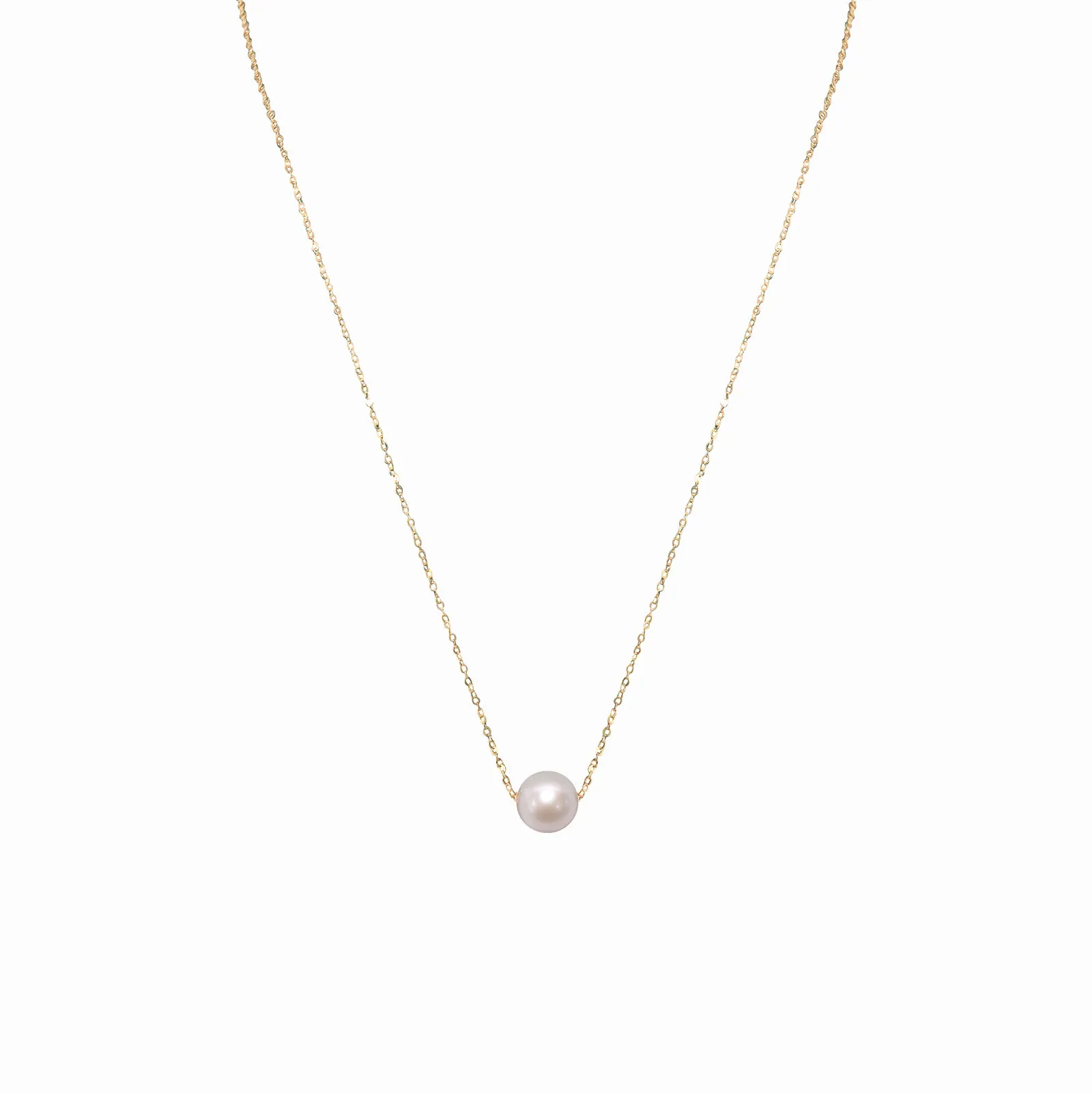 7mm Gold-Filled Pearl Necklace