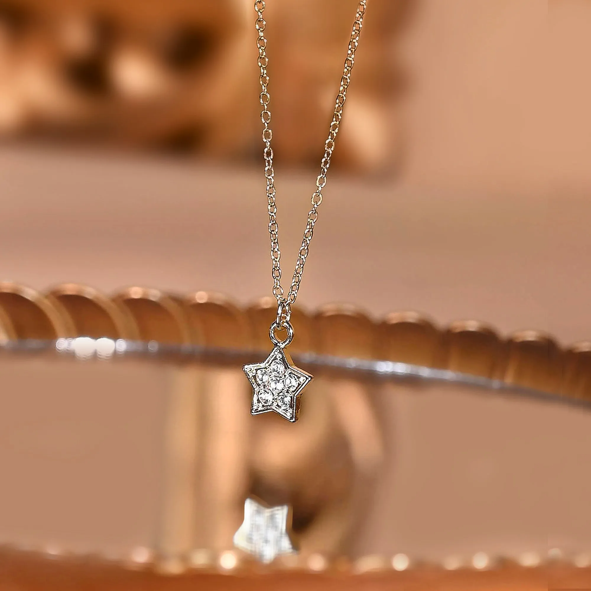 Accessorize London Women's Sparkle Star Pendant Necklace