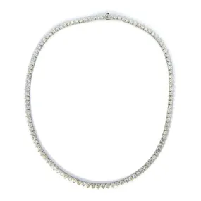 AFJ Diamond Collection - Diamond Tennis Necklace with White Gold