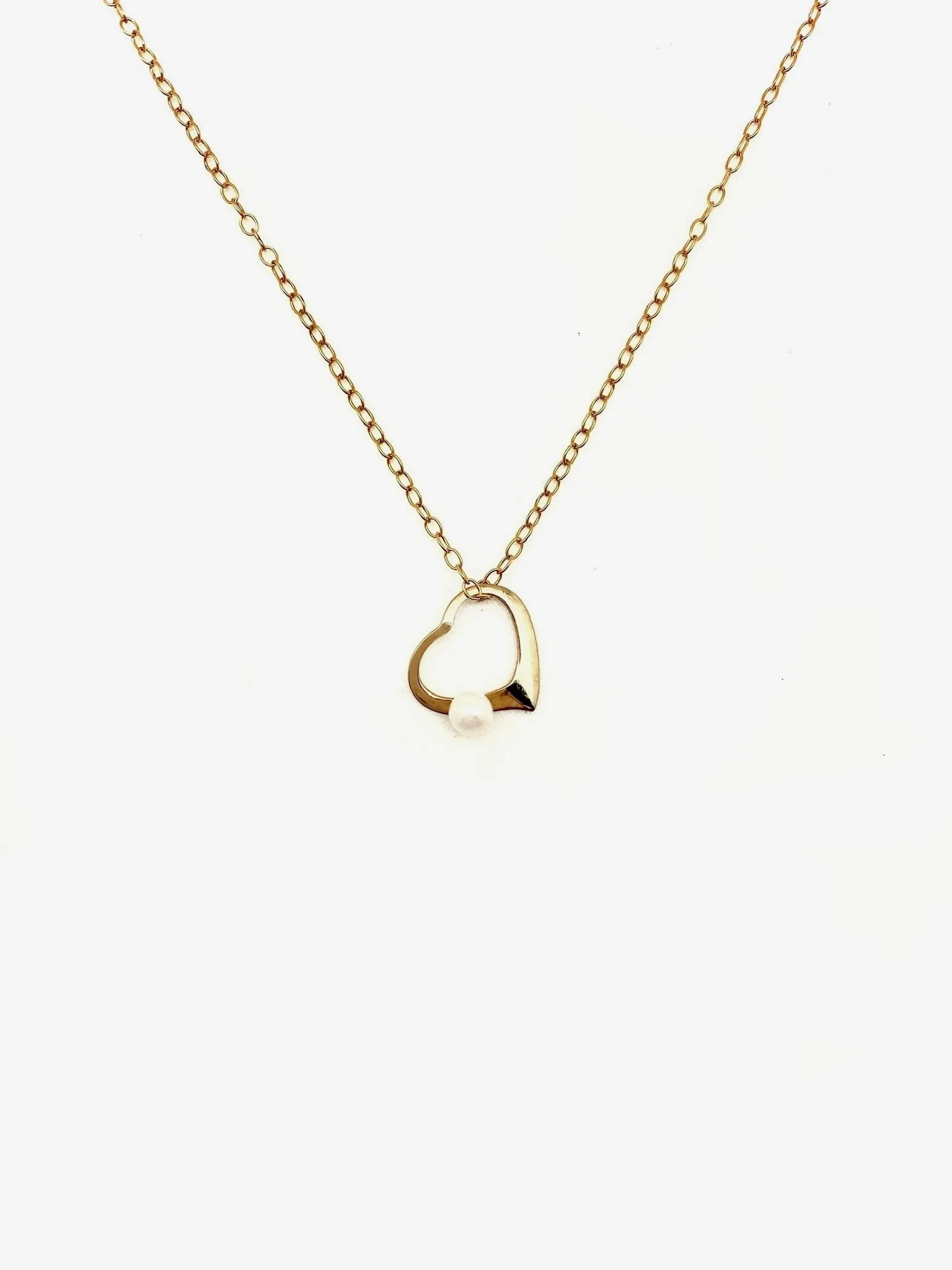 Always Pearl Heart Necklace