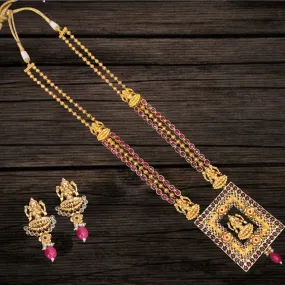 Antique Kemp Lakshmi Long Necklace By Asp Fashion Jewellery