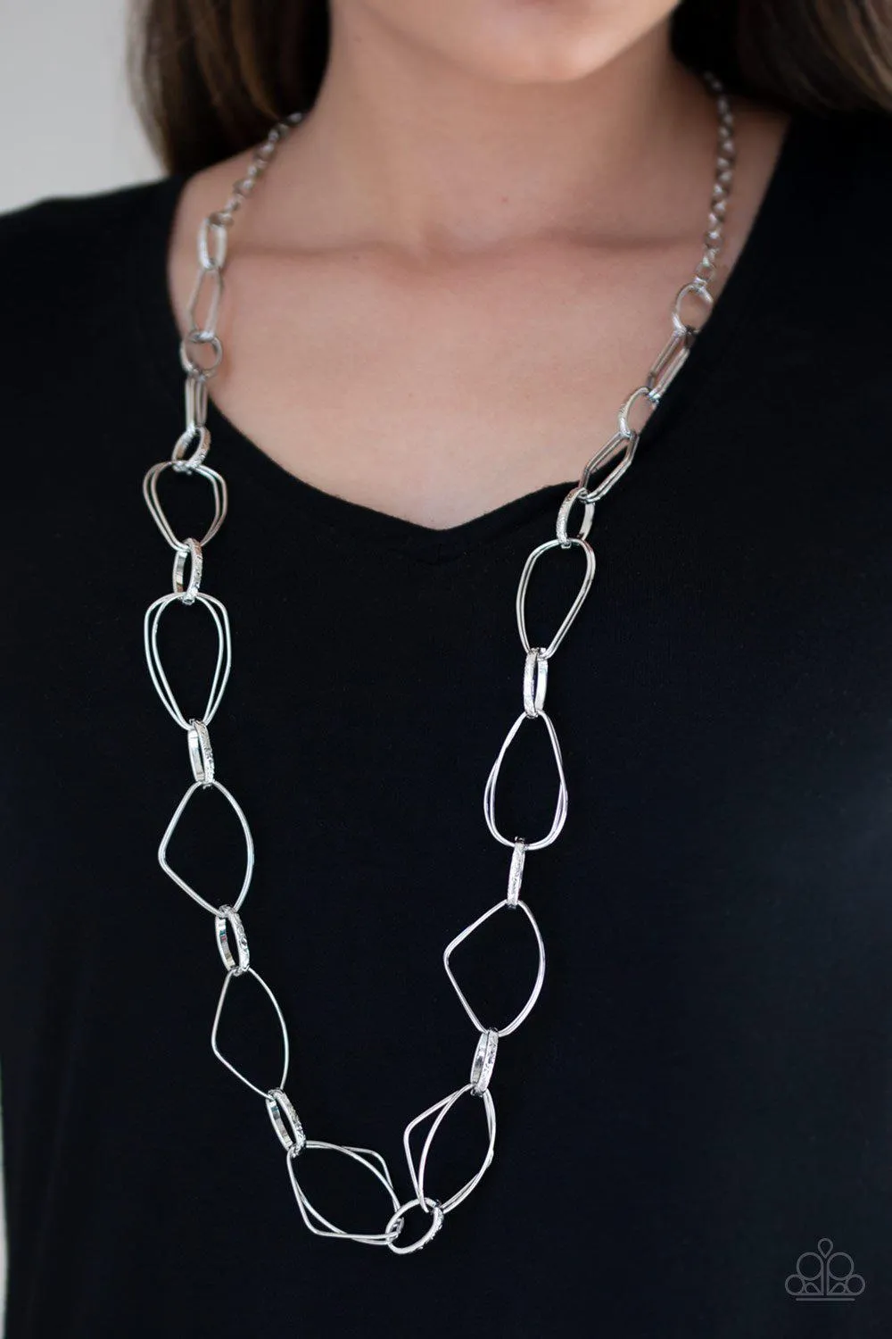 Attitude Adjustment Silver Necklace - Paparazzi Accessories