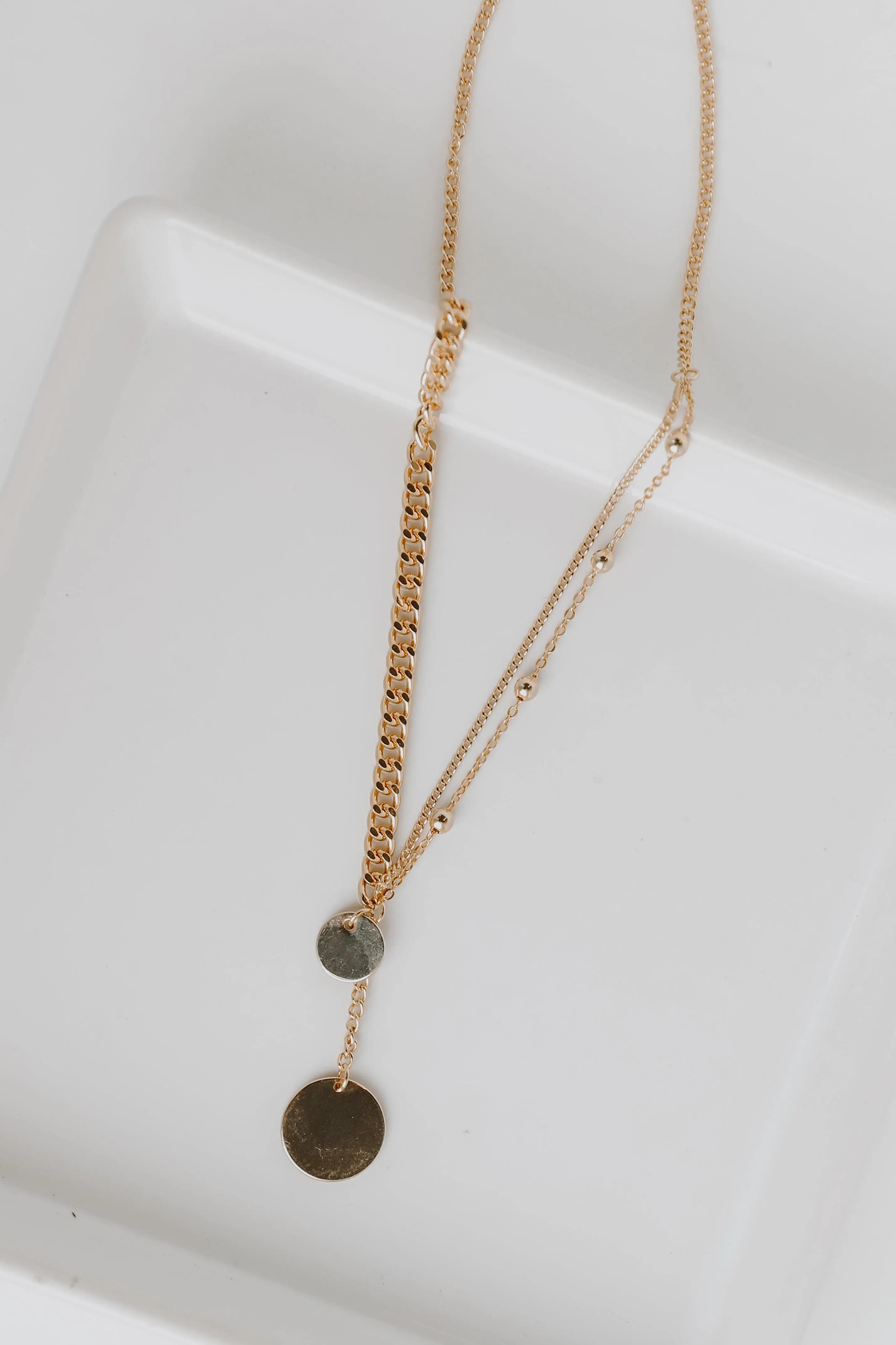 Audrey Gold Chain Layered Necklace