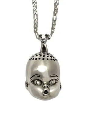 Baldie Doll Head Necklace