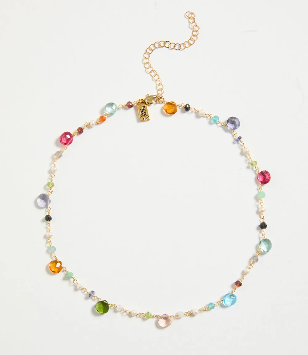 Beaded Gemstone Necklace