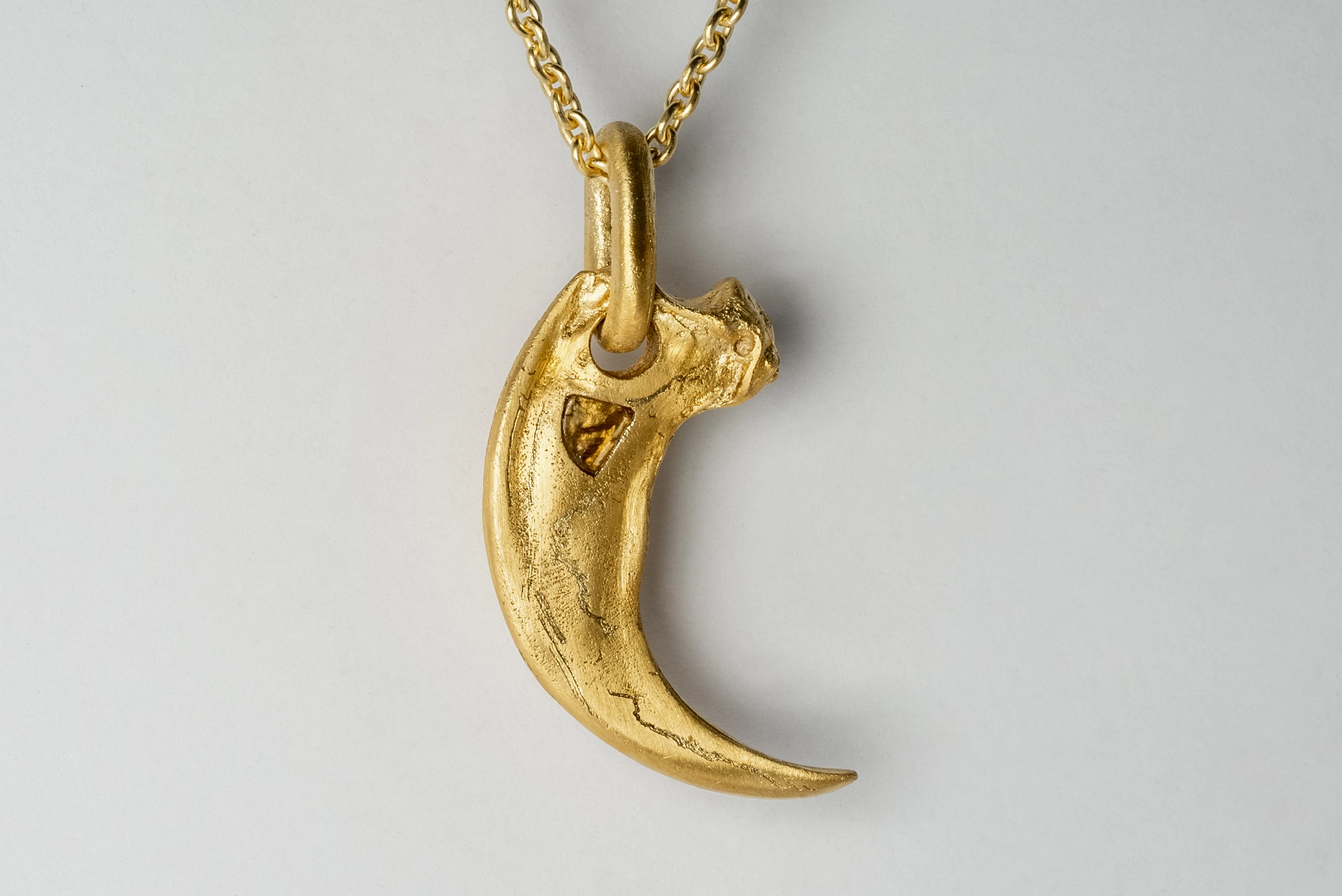 Bear Claw Necklace Redux (0.4 CT, Diamond Slab, AG AGA DIA)