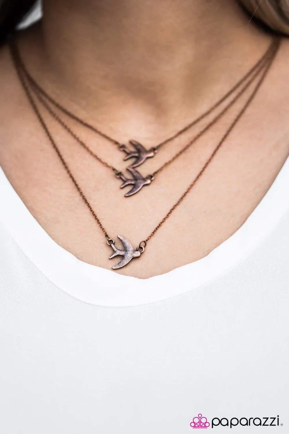 Canary Song Copper Necklace - Paparazzi Accessories