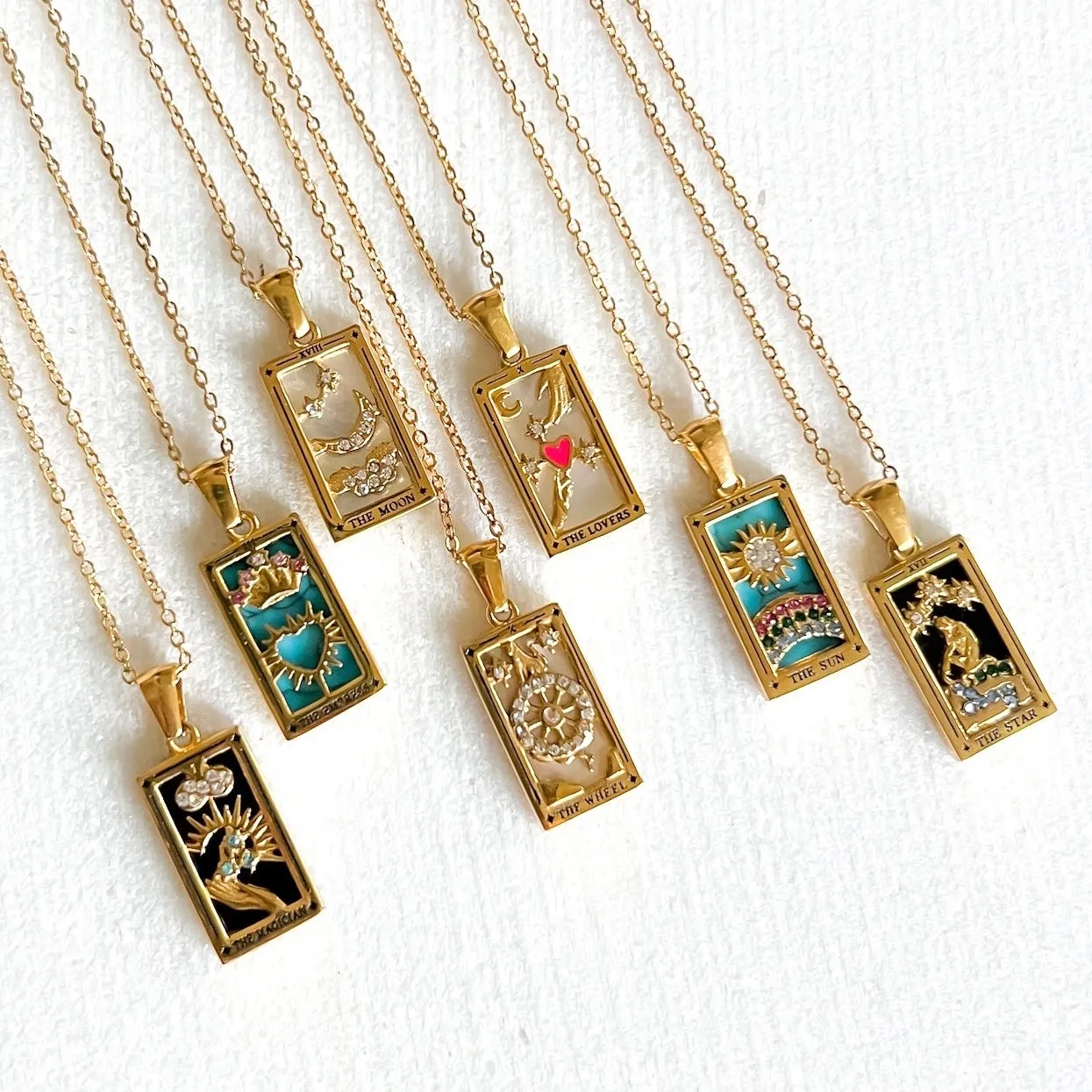 Celestial Manifestation Tarot Necklace - 10  Designs!