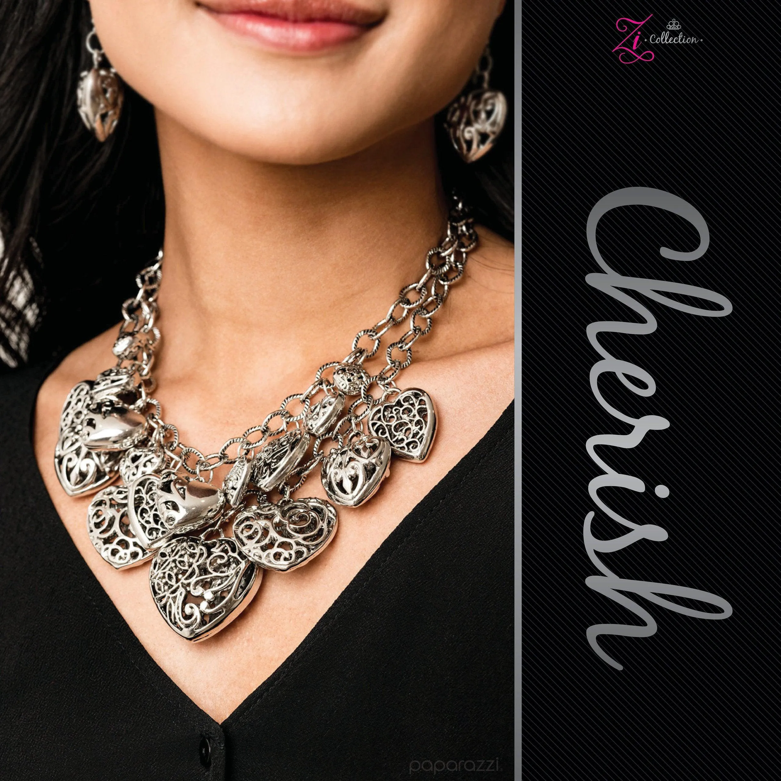 Cherish 2019 Zi Collection Necklace and matching Earrings - Paparazzi Accessories