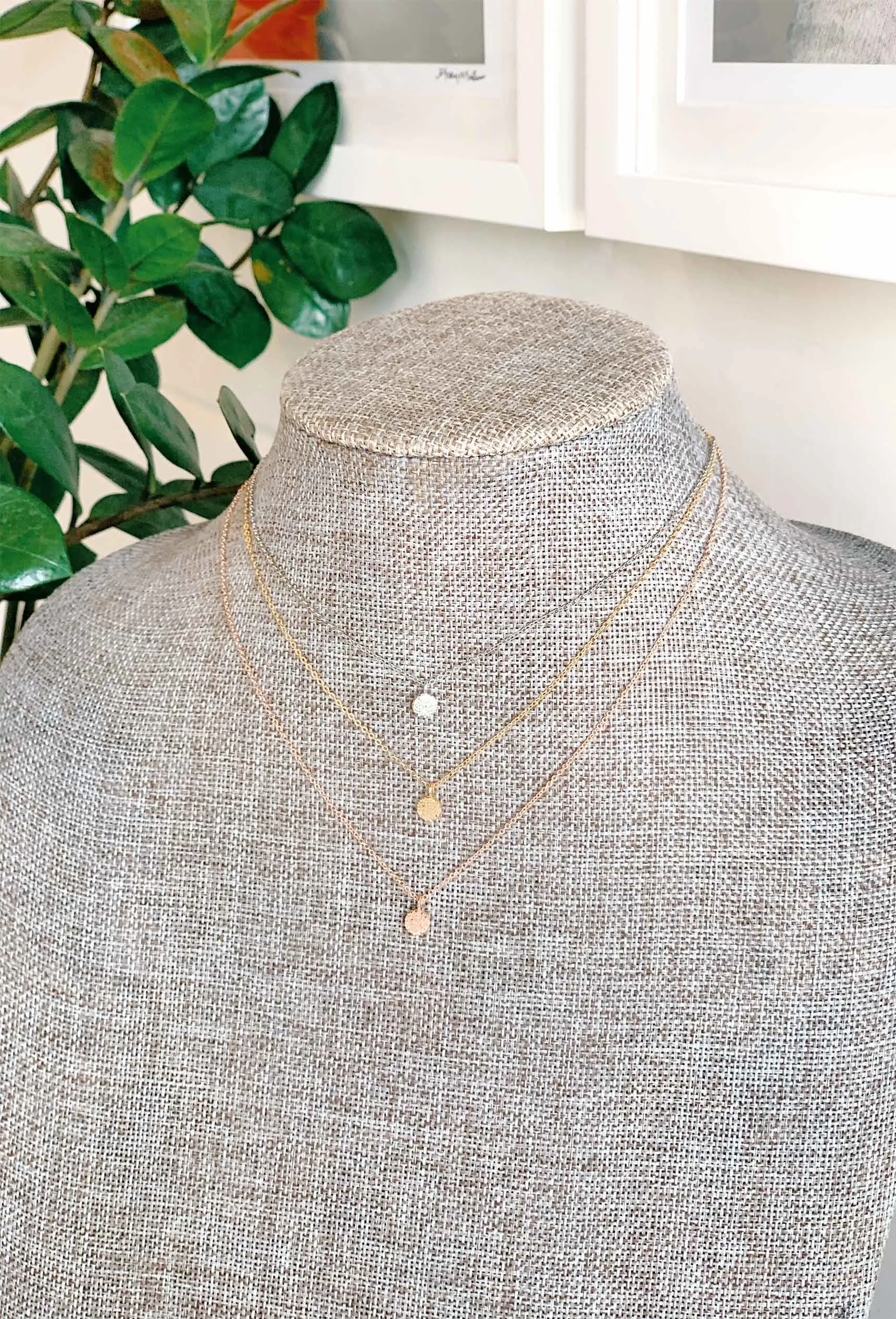 Circle Trio Necklace Set