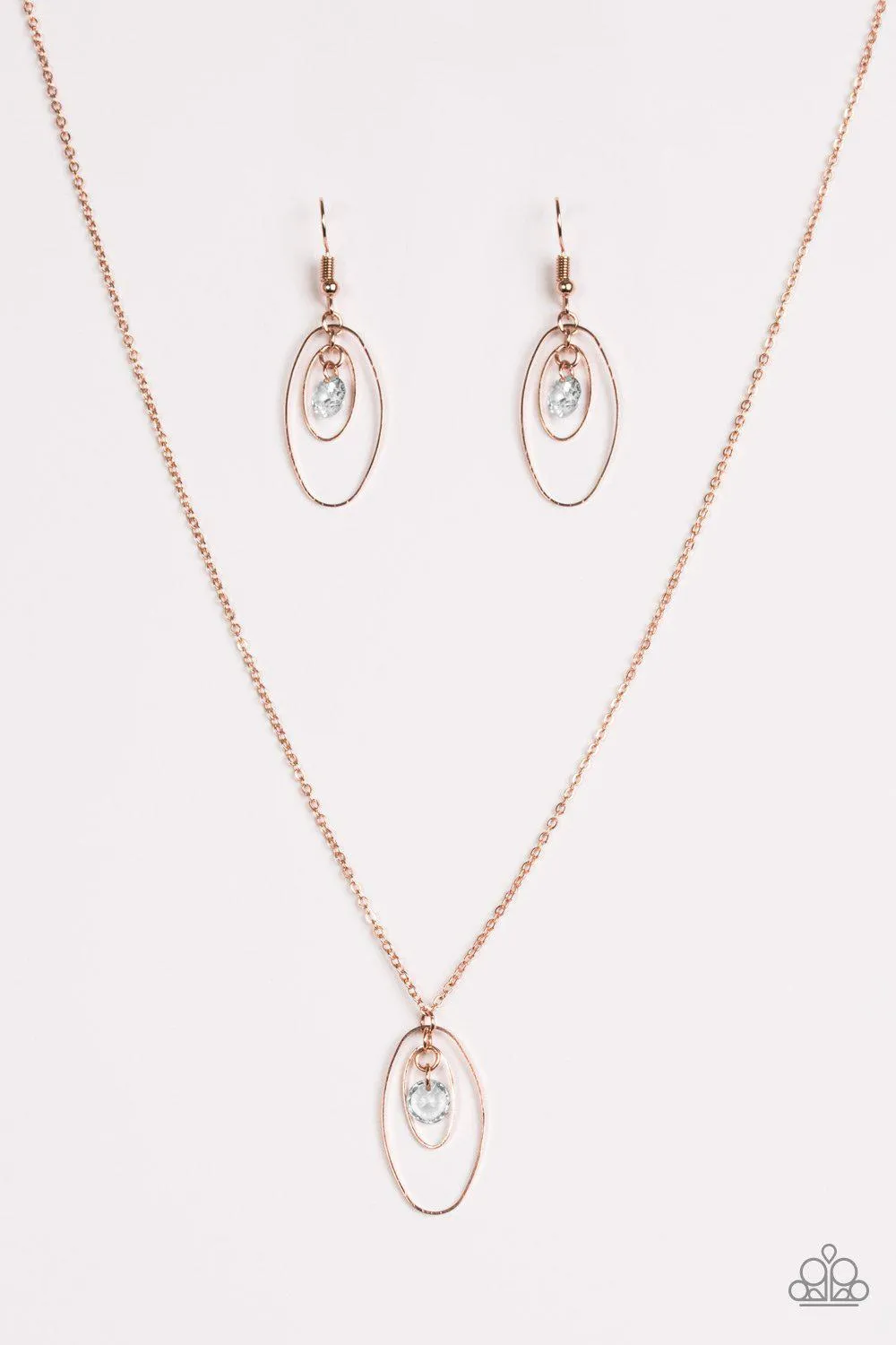 City Gem Rose Gold Necklace - Paparazzi Accessories