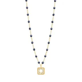 Classic Gigi Midnight Treasure Necklace, Yellow Gold, 16.5"