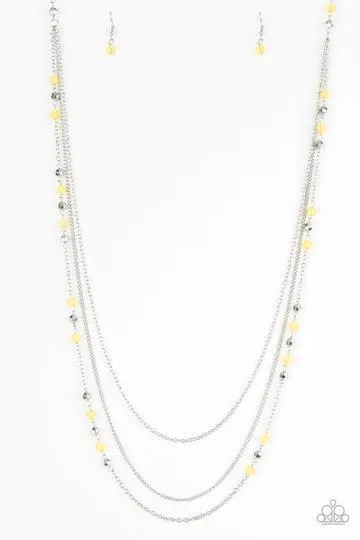 Colorful Cadence Yellow Necklace - Paparazzi Accessories