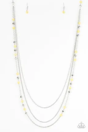 Colorful Cadence Yellow Necklace - Paparazzi Accessories