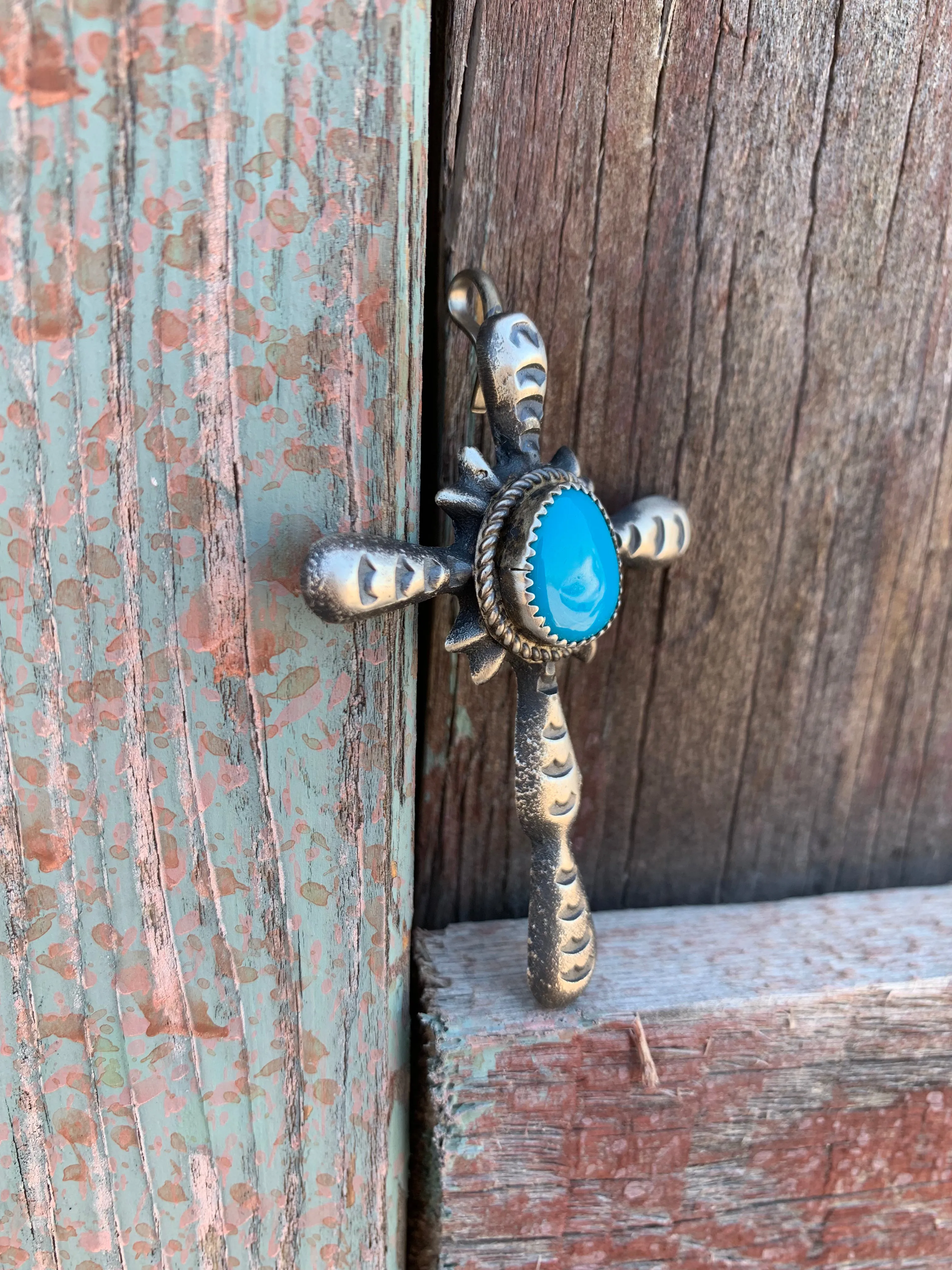 Cross of Turquoise Pendant