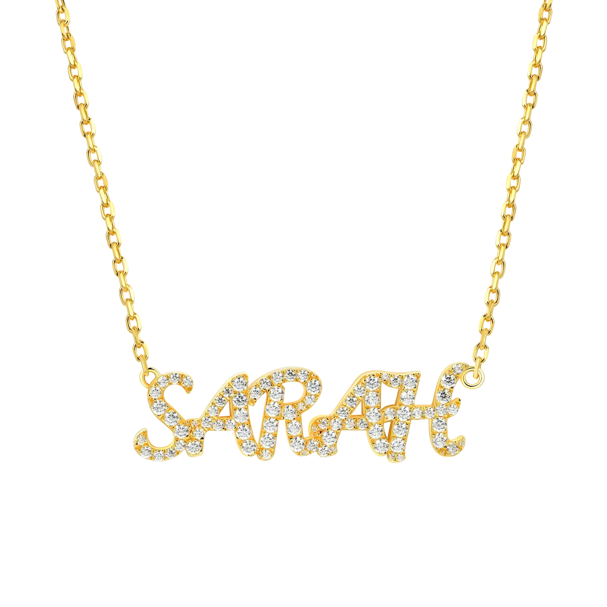 Custom Cursive Letter Name Necklace