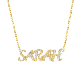 Custom Cursive Letter Name Necklace