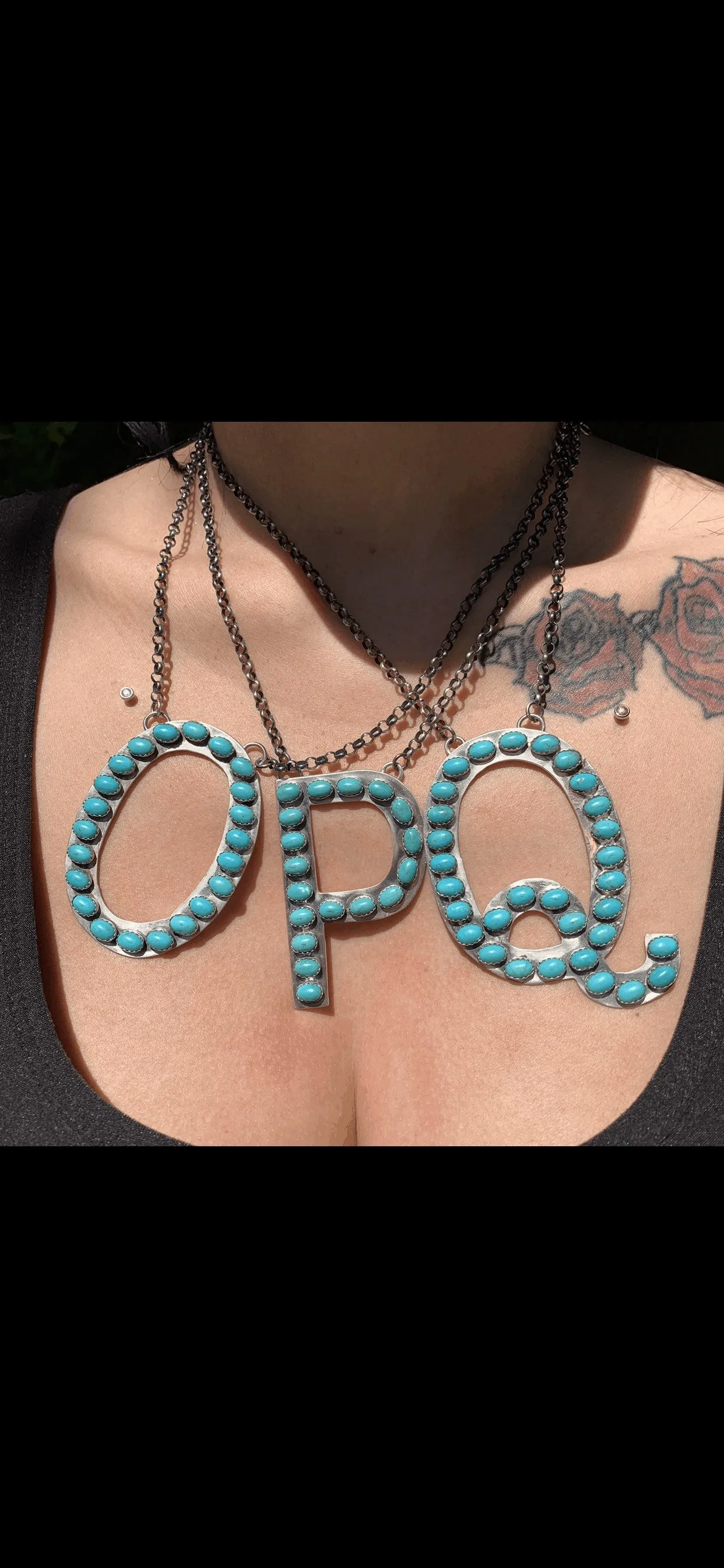 Custom Letter Q Necklace