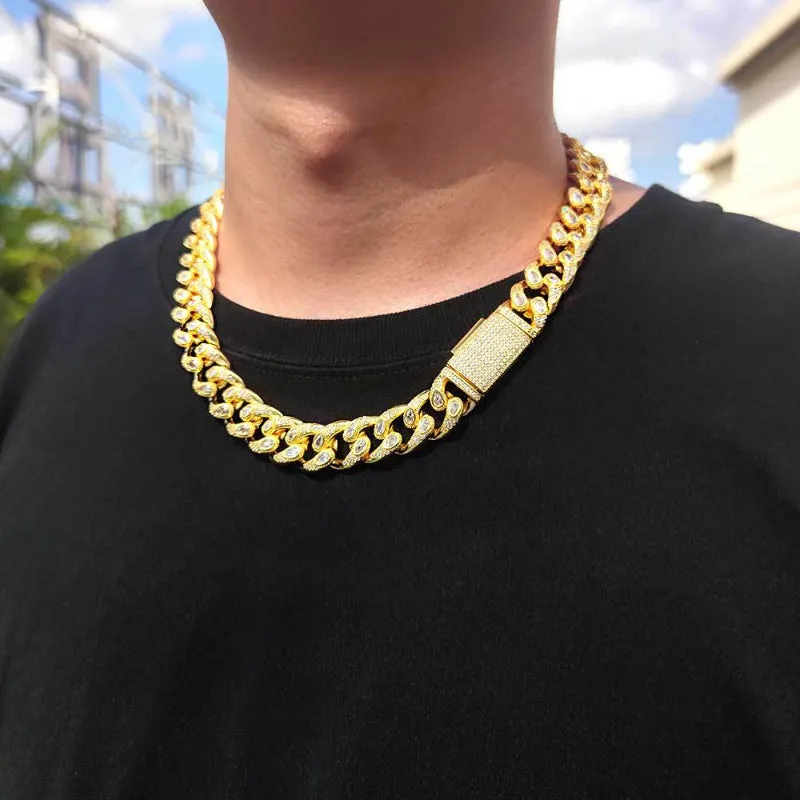 【Custom】16mm Iced out cuban Necklace