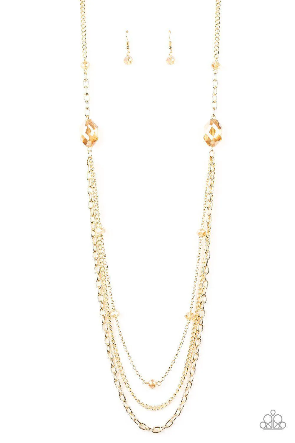 Dare to Dazzle Gold Necklace - Paparazzi Accessories