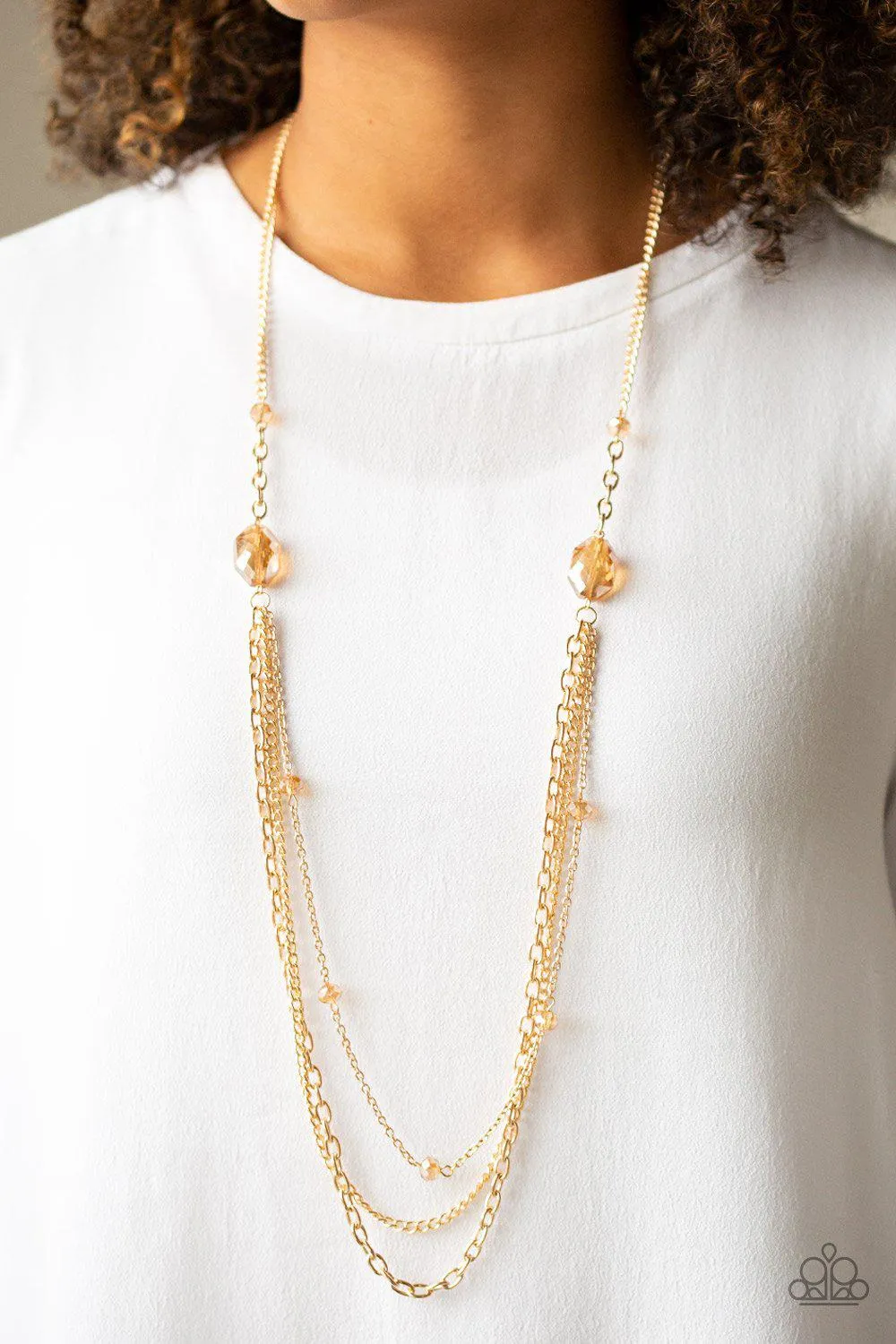 Dare to Dazzle Gold Necklace - Paparazzi Accessories