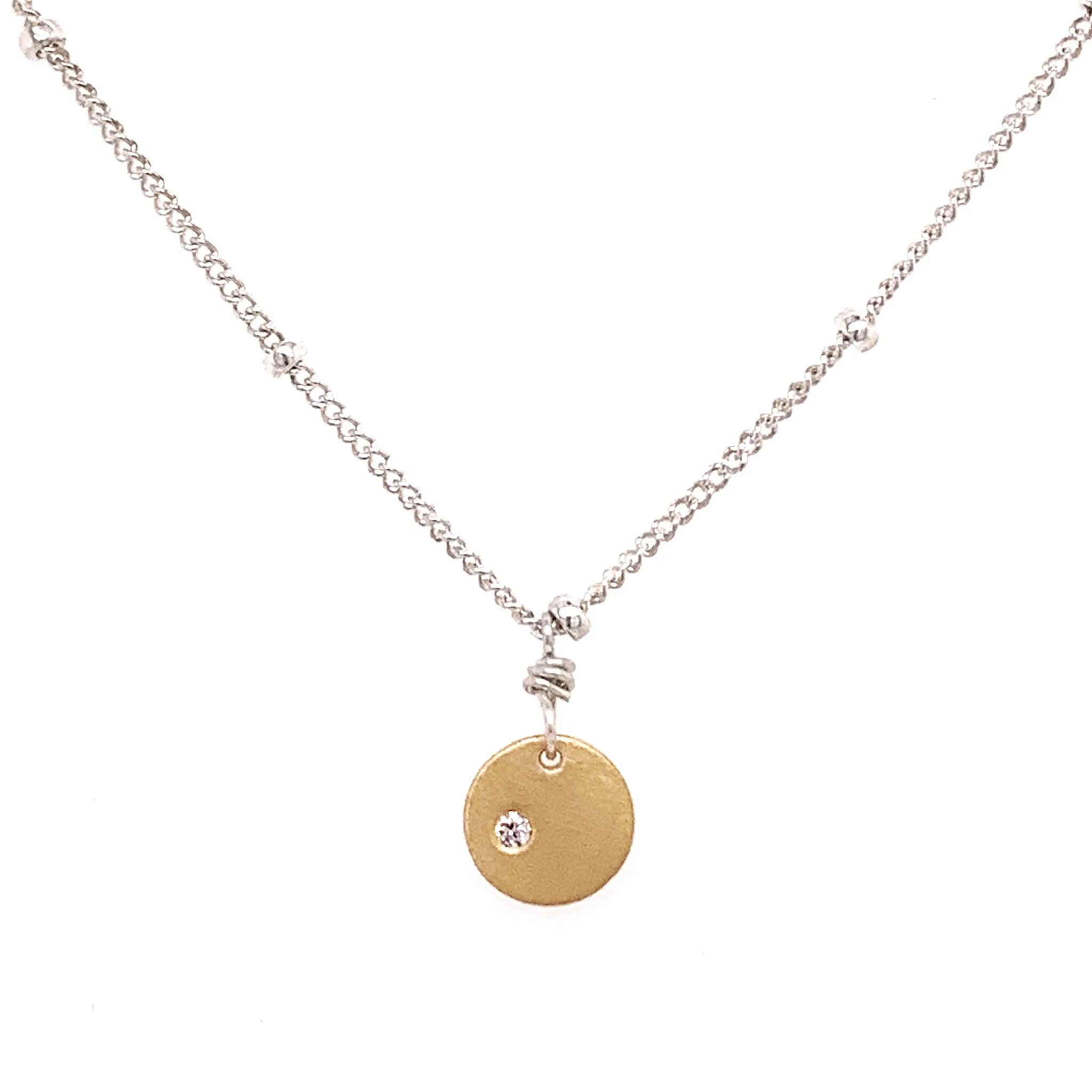 Diamond Circle Necklace (N1798)