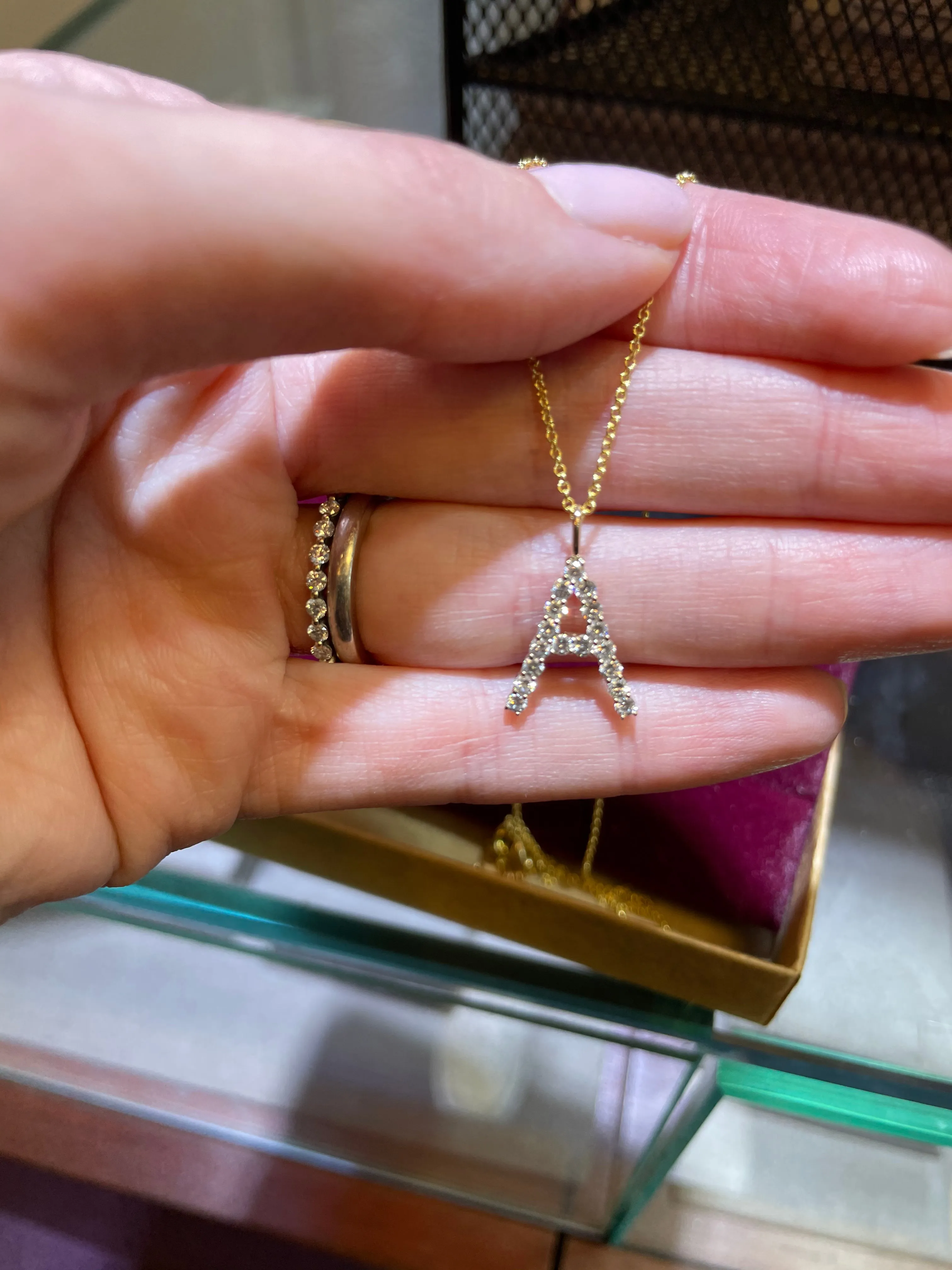 Diamond Initial Charm