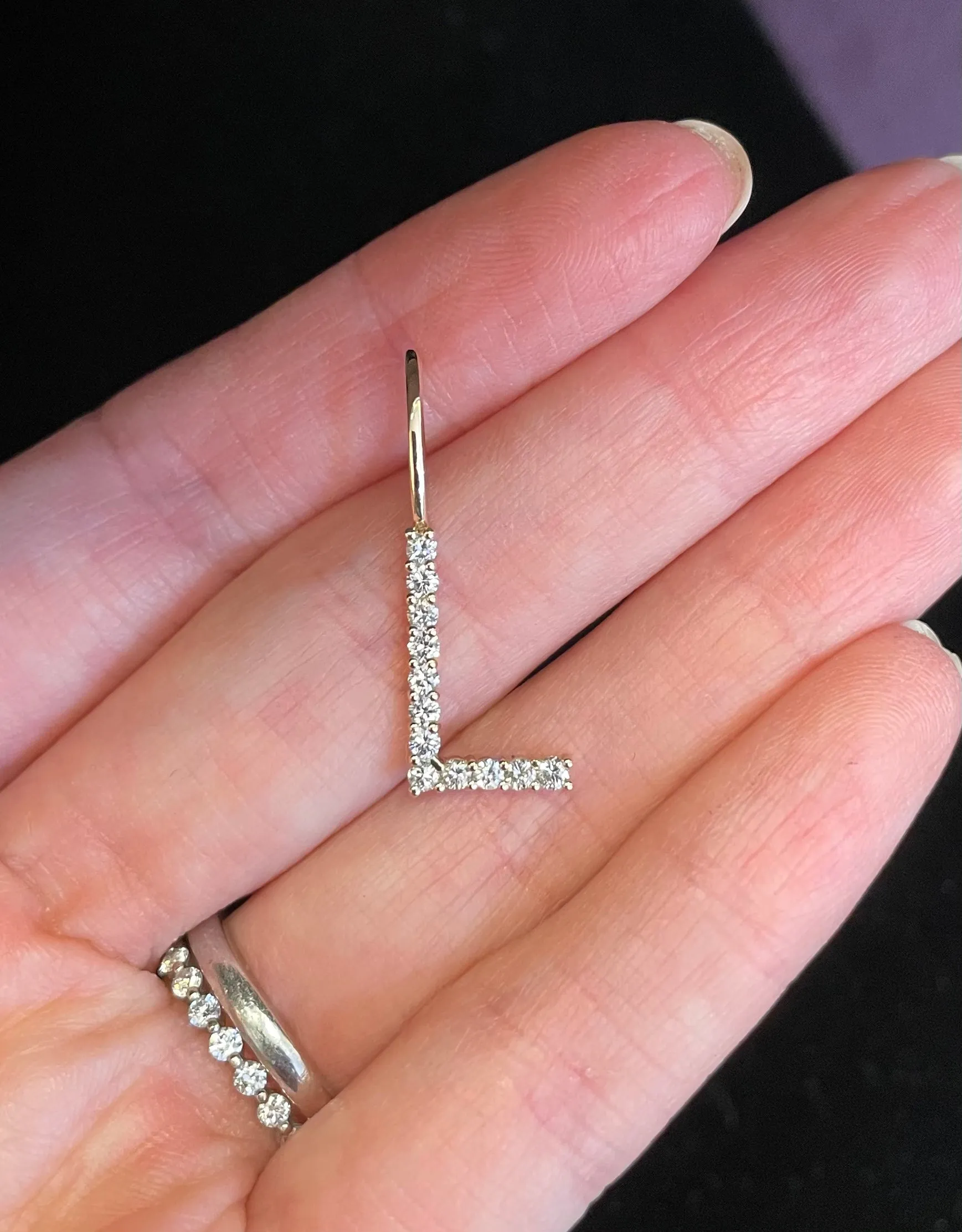 Diamond Initial Charm