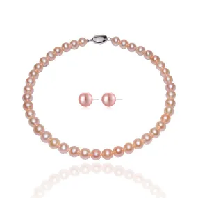 Elegant Pink Freshwater Pearl Set WS00065