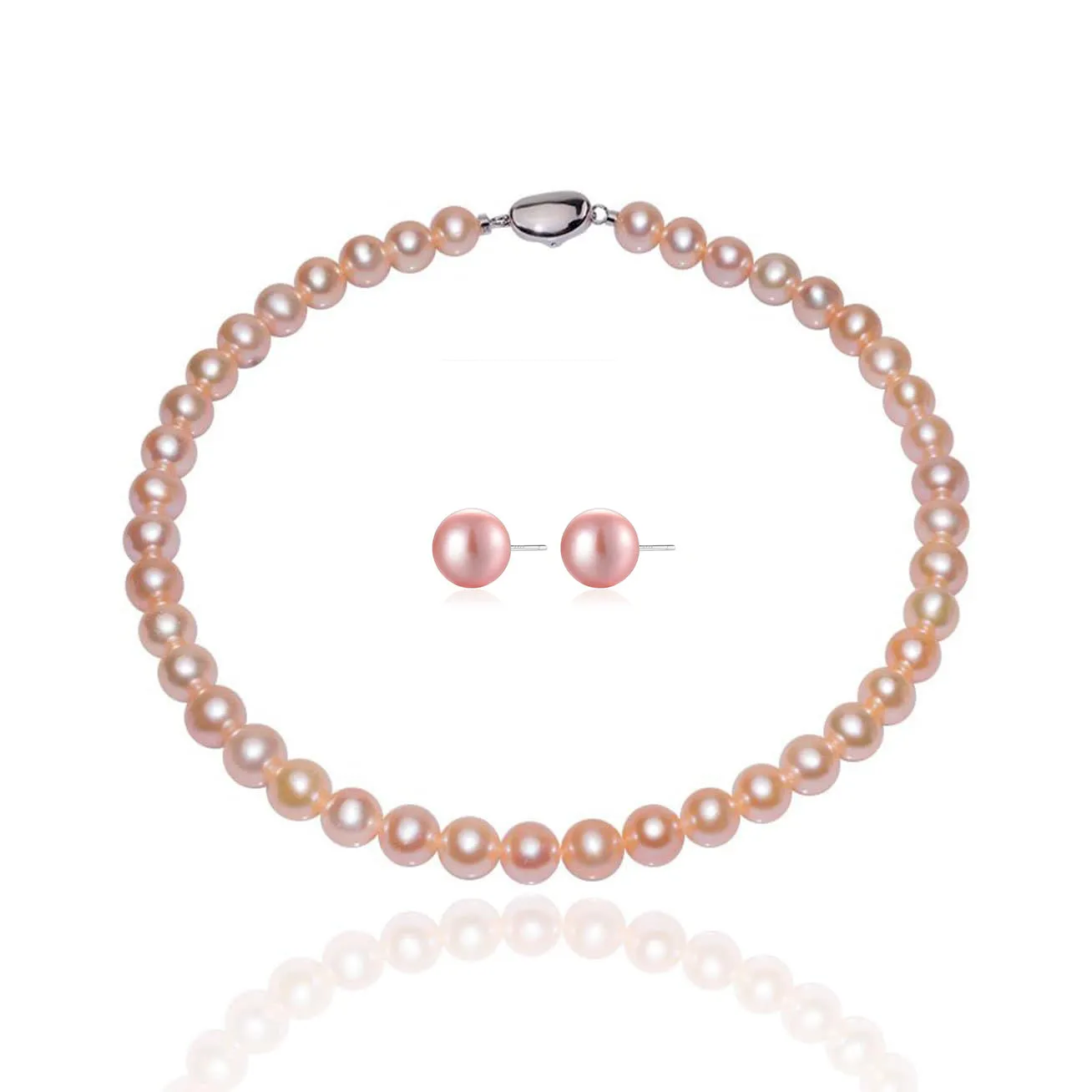 Elegant Pink Freshwater Pearl Set WS00065