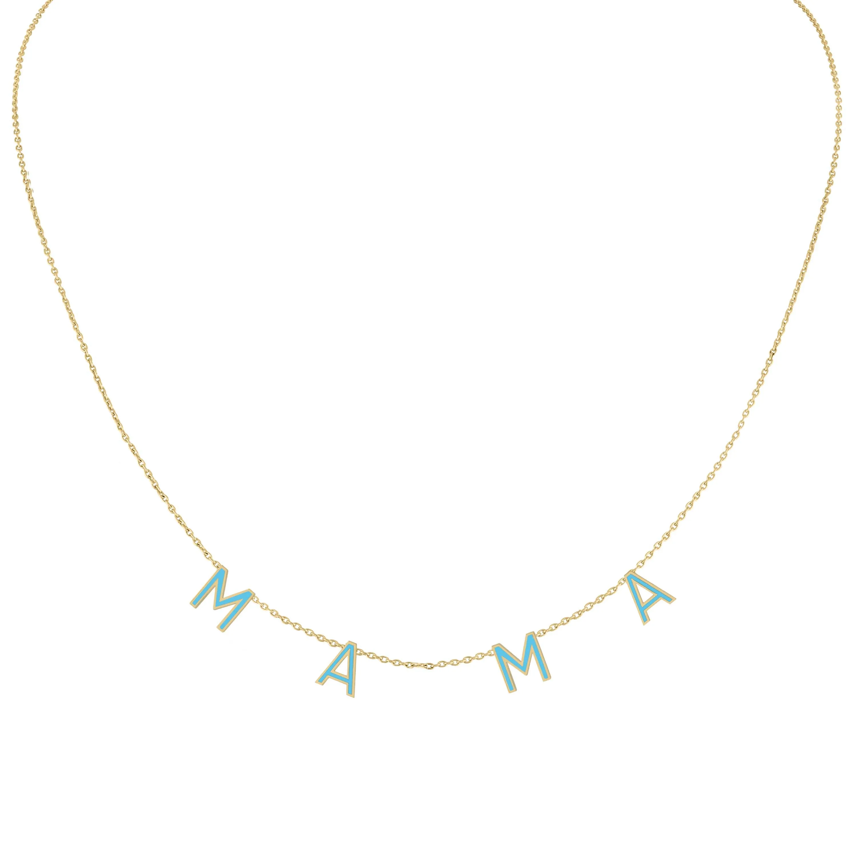 Enamel Letter Necklace (custom)