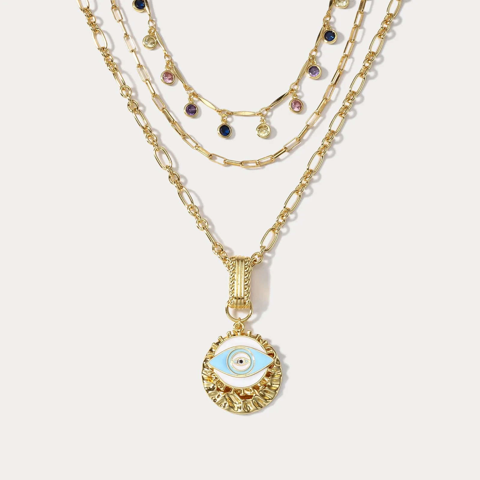 Evil Eye Layer Necklace