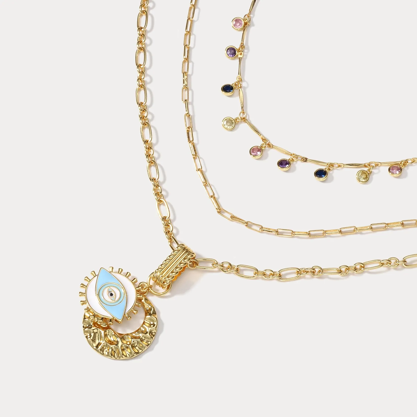 Evil Eye Layer Necklace