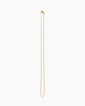 Figaro Chain Necklace in 14k Gold