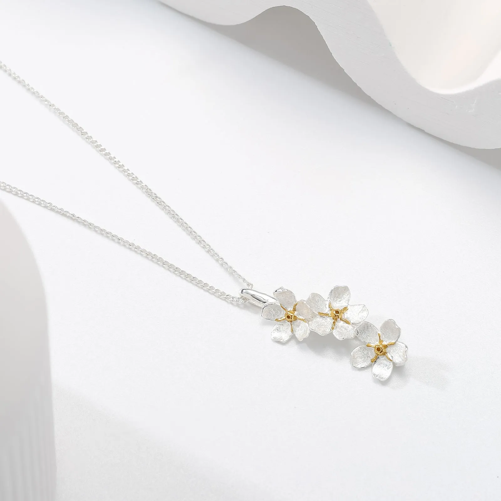 Forget-Me-Not Flowers Necklace