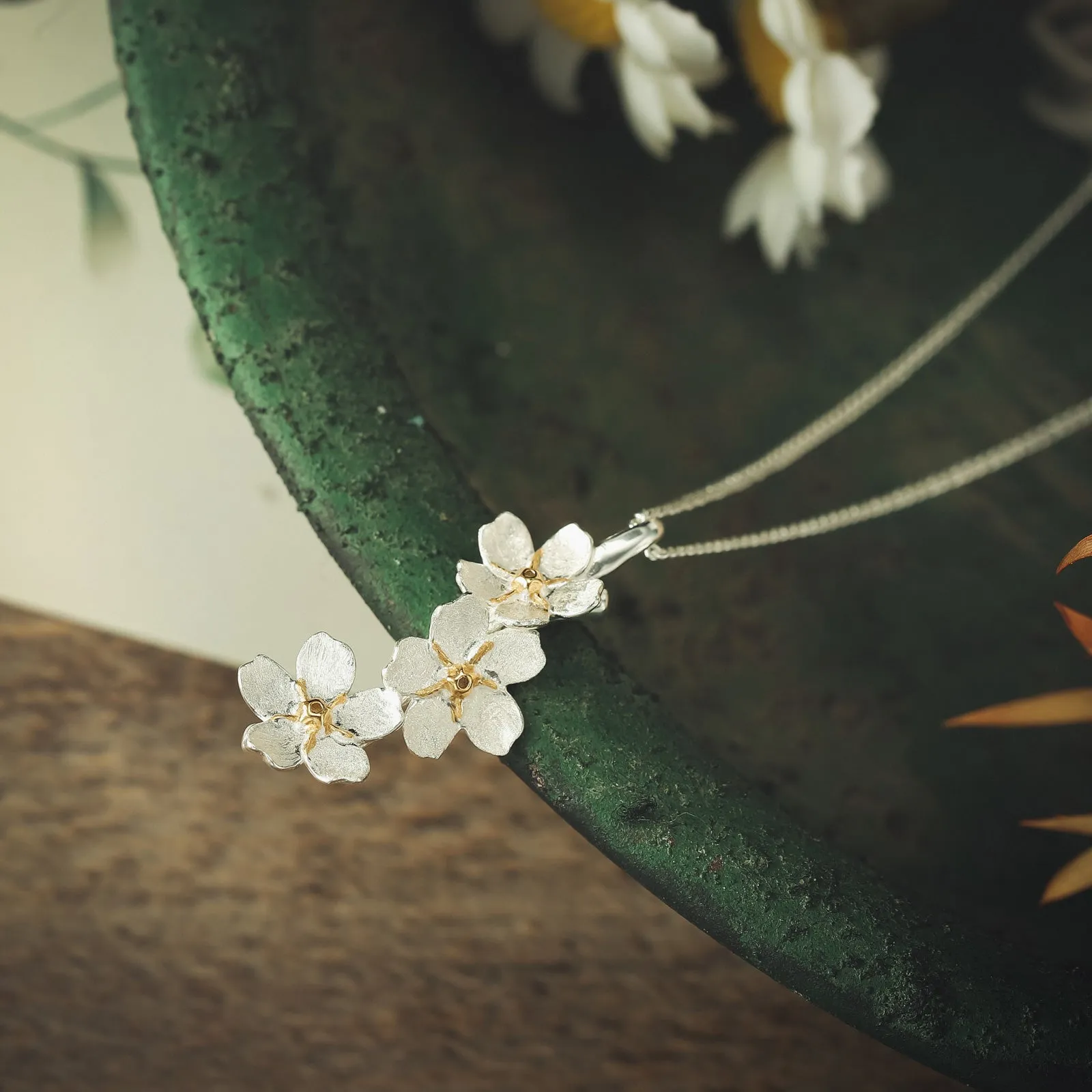 Forget-Me-Not Flowers Necklace