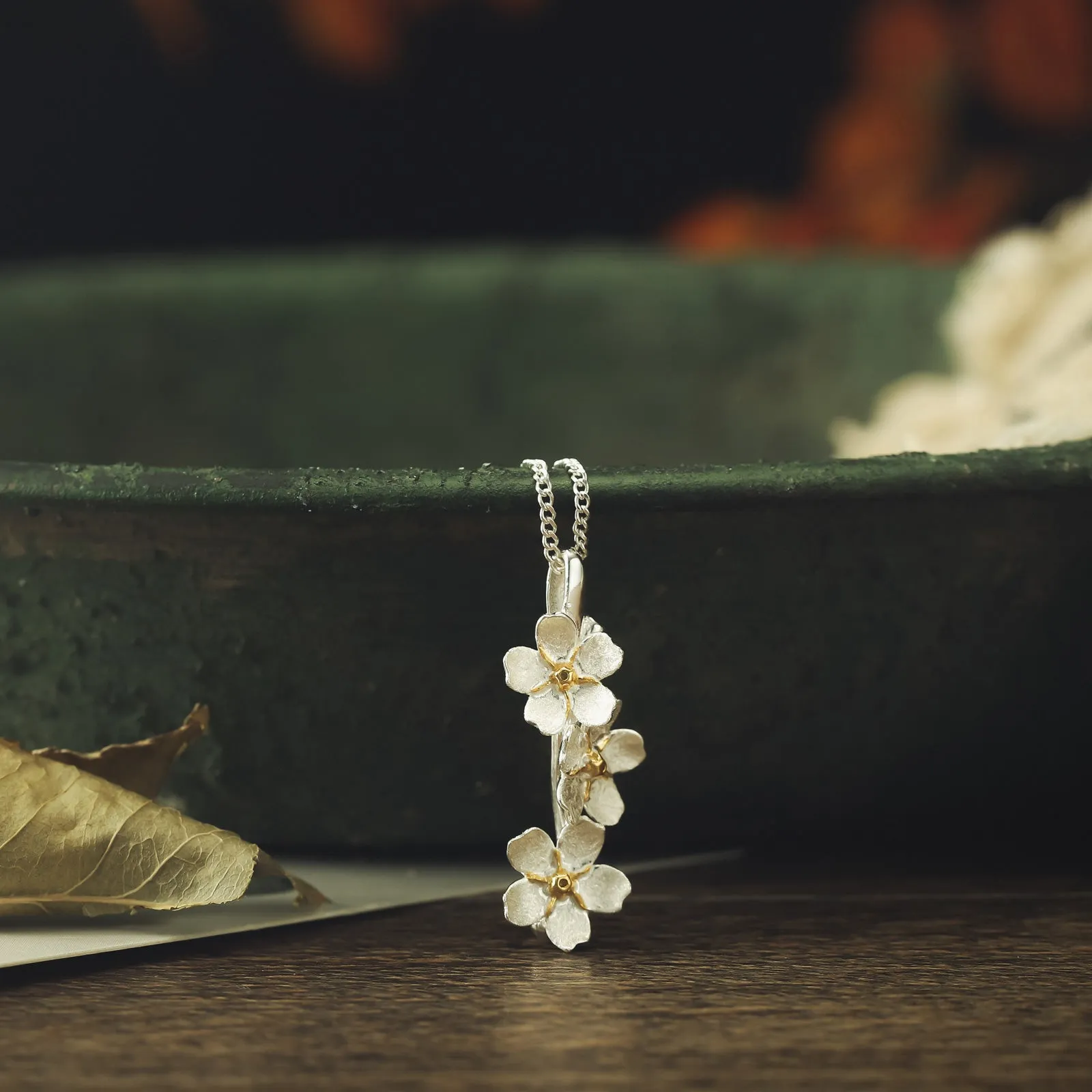 Forget-Me-Not Flowers Necklace