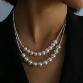 French Minimalist Pearl Necklace (Two Variants)